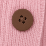 Rüschenkragen-Strickjacke aus weichem Feinstrick für Damen