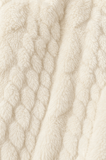 Damen Strickstruktur Longline Mantel mit Kapuze