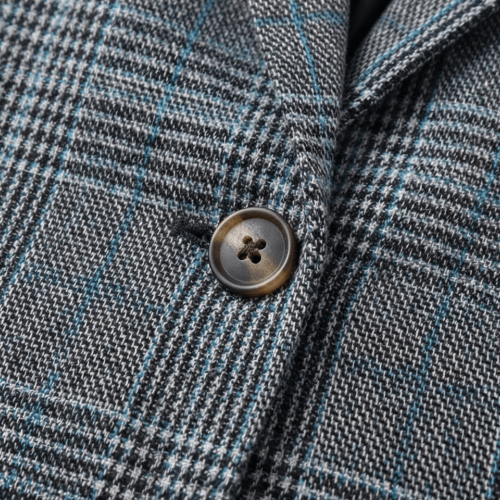 Hartlyn Glencheck-Karo Damenblazer im Boyfriend-Schnitt aus Polyester
