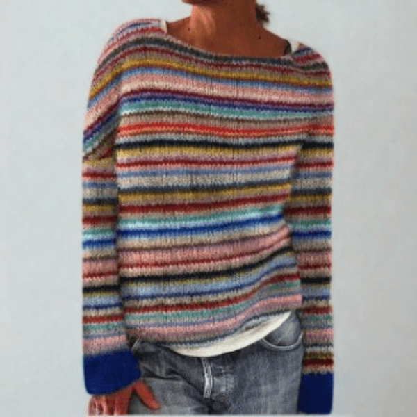 Mysa Fair-Isle-Wollpullover mit Rundhalsausschnitt für Damen