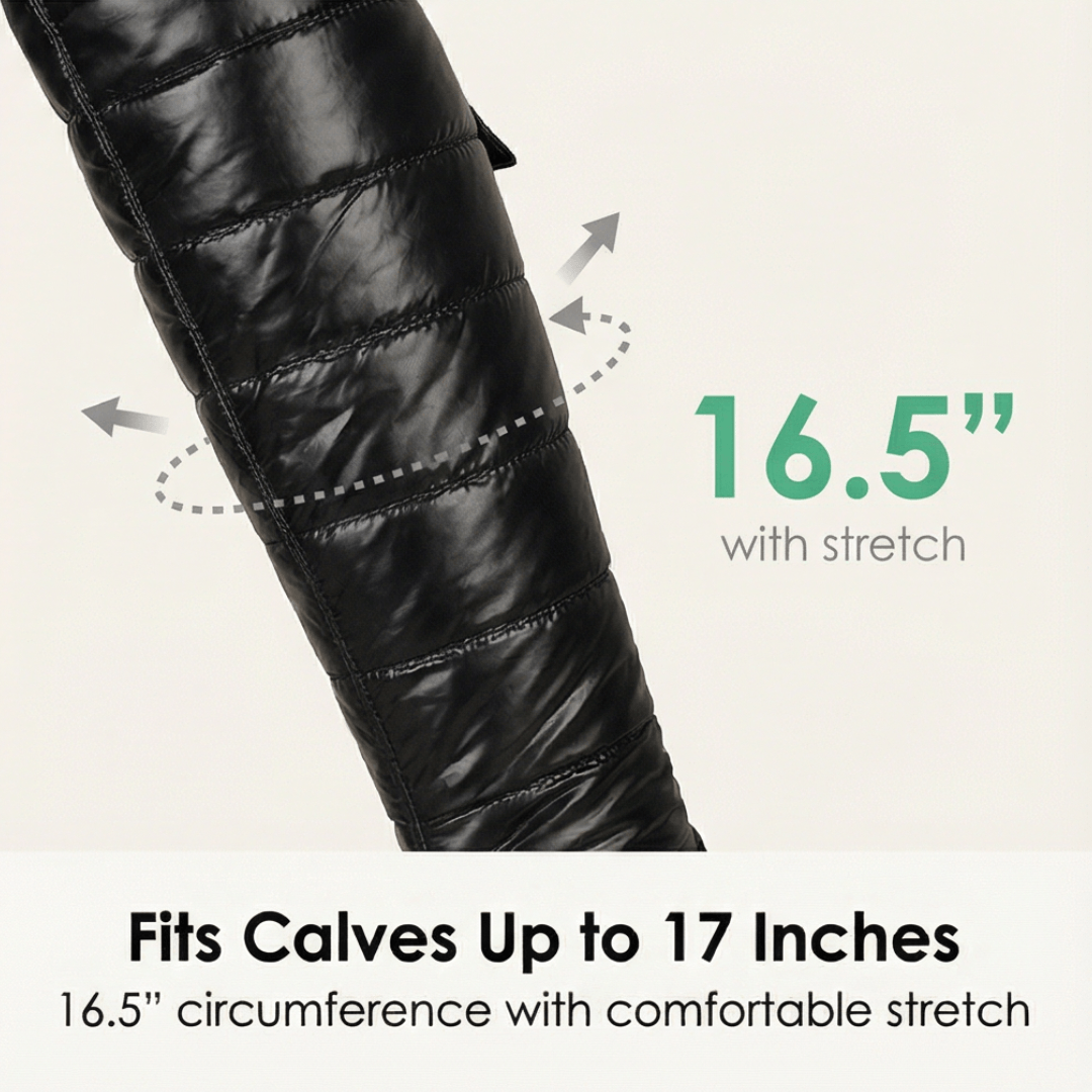 Fellgefütterte Kniehohe Overknee-Stiefel für Damen mit Steppdesign