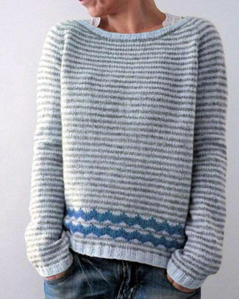 Maude Baumprint Wollpullover mit Rundhalsausschnitt für Damen