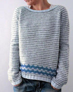 Maude Baumprint Wollpullover mit Rundhalsausschnitt für Damen