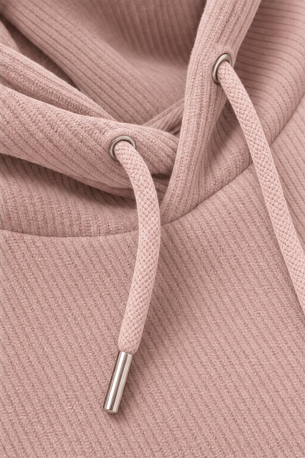 Geripptes Kapuzensweatshirt in Cord-Optik mit Kängurutasche