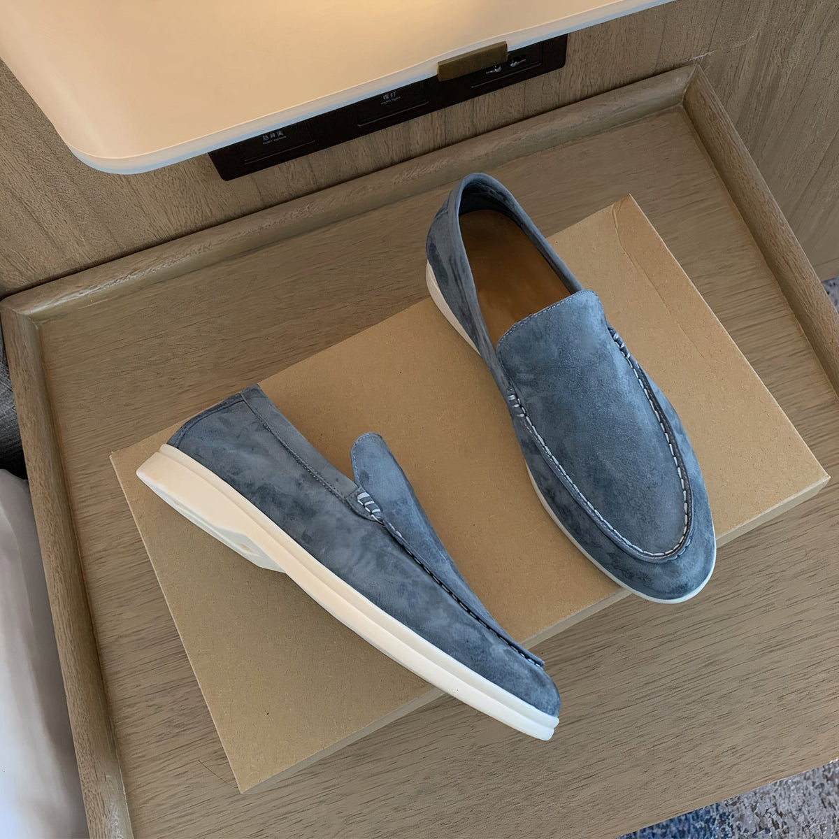 Herren Wildleder-Loafer mit bequemer Laufsohle für den Alltag