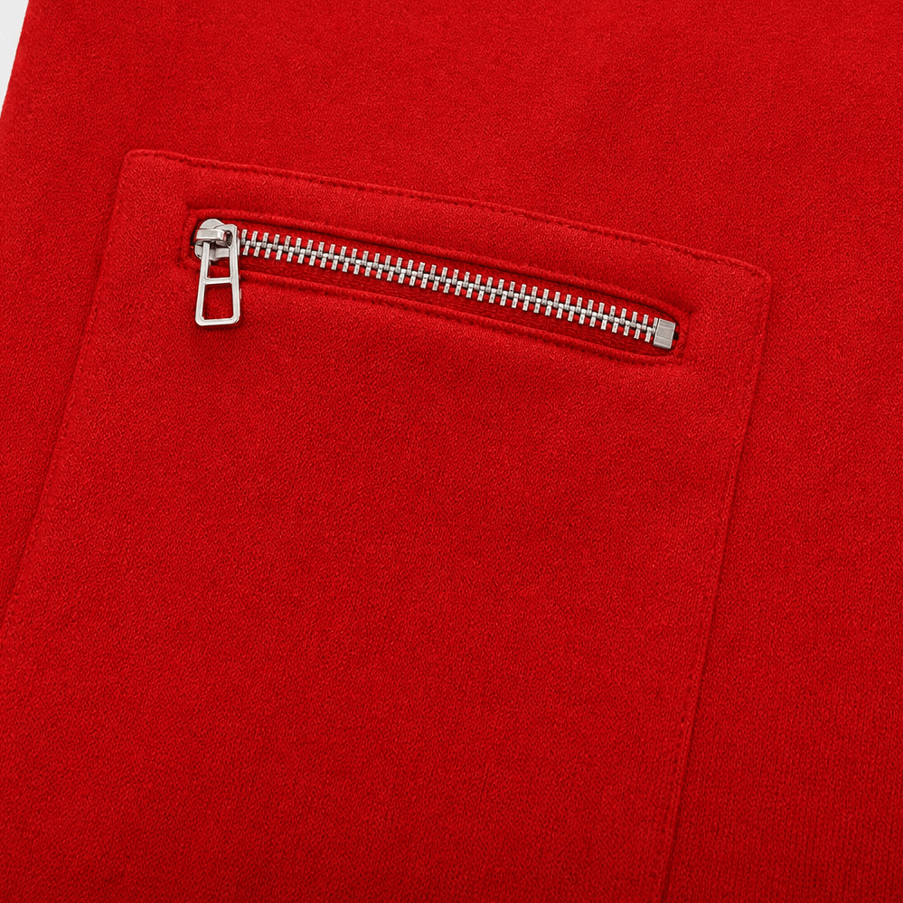 Longline Kapuzenjacke mit Reissverschluss und Taschen