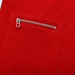 Longline Kapuzenjacke mit Reissverschluss und Taschen