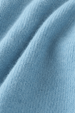 Zopfmuster Rundhals Strickpullover mit Blumendetails am Saum