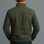 Herren Baumwolljacke mit Stehkragen und Reissverschluss