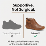 Solena Verstellbare Damen Stiefeletten mit extra weiter Zehenbox