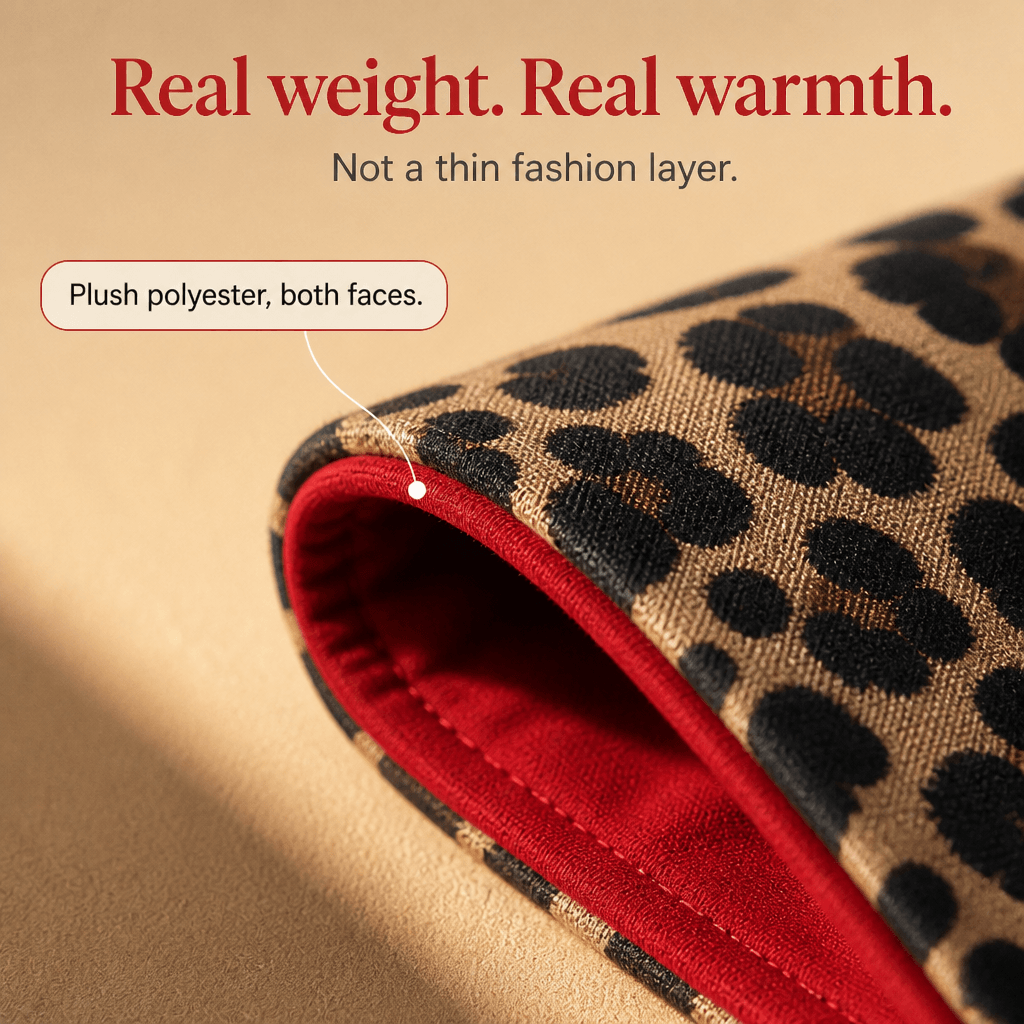 Wendbare Kapuzenjacke mit Leoparden-Print für Damen