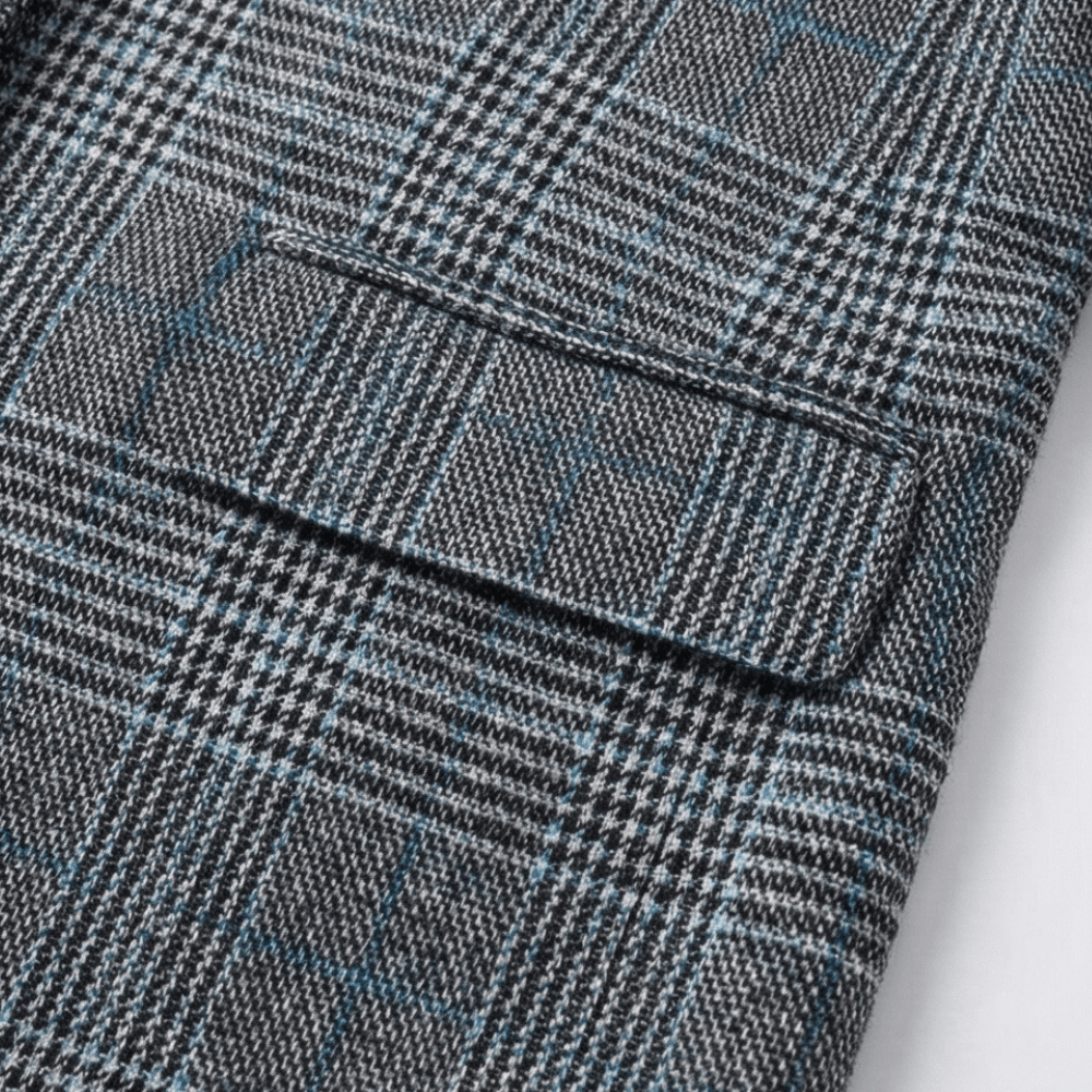 Hartlyn Glencheck-Karo Damenblazer im Boyfriend-Schnitt aus Polyester