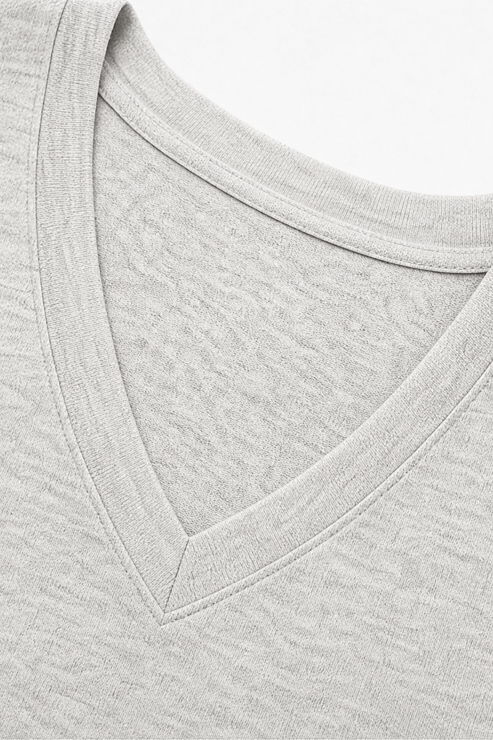 Curvella A-Linien Strickkleid mit V-Ausschnitt Midi für Damen