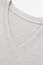 Curvella A-Linien Strickkleid mit V-Ausschnitt Midi für Damen