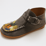 Tova Damen Stiefeletten aus Wildleder-Imitat mit Kunstfell-Futter und Schnalle