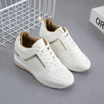Bequeme Damen Sneaker mit atmungsaktivem Mesh und Keilsohle