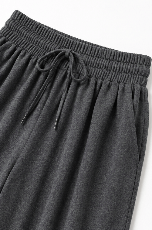 Zweiteiliges Rollkragen-Set mit weitem Hosenbein