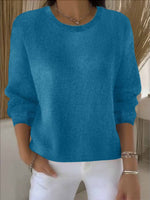 Lorie Oversized Wollpullover mit Rundhalsausschnitt für Damen