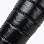 Fellgefütterte Kniehohe Overknee-Stiefel für Damen mit Steppdesign