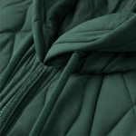 Kapuzen-Steppjacke mit Colorblock-Nähten und Wattierung für Damen