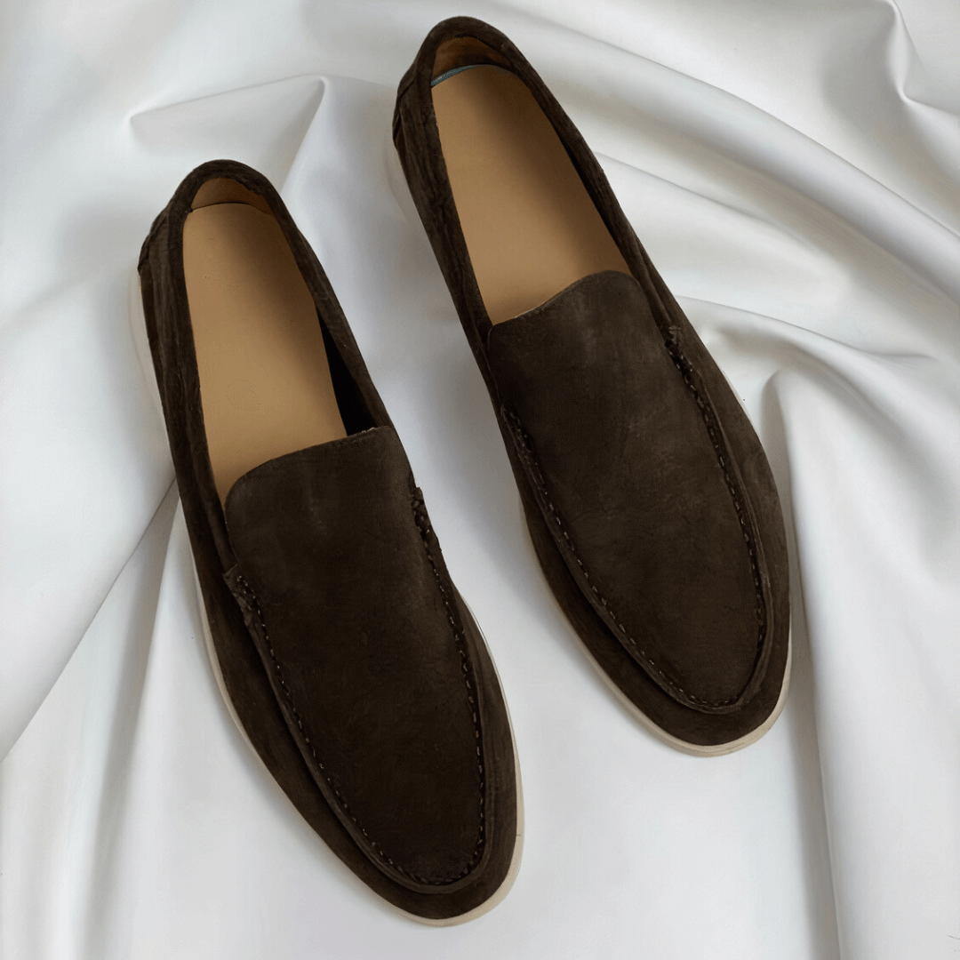 Herren Wildleder-Loafer mit bequemer Laufsohle für den Alltag