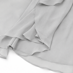 Kaltschulter Maxikleid mit Wickeloptik und Chiffon-Cape für Damen