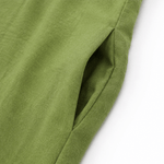 Rüschen-Maxikleid mit V-Ausschnitt und Taschen für Damen