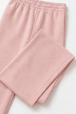 Damen Weite Stoffhose mit Kapuzenponcho im Zweiteiler-Set