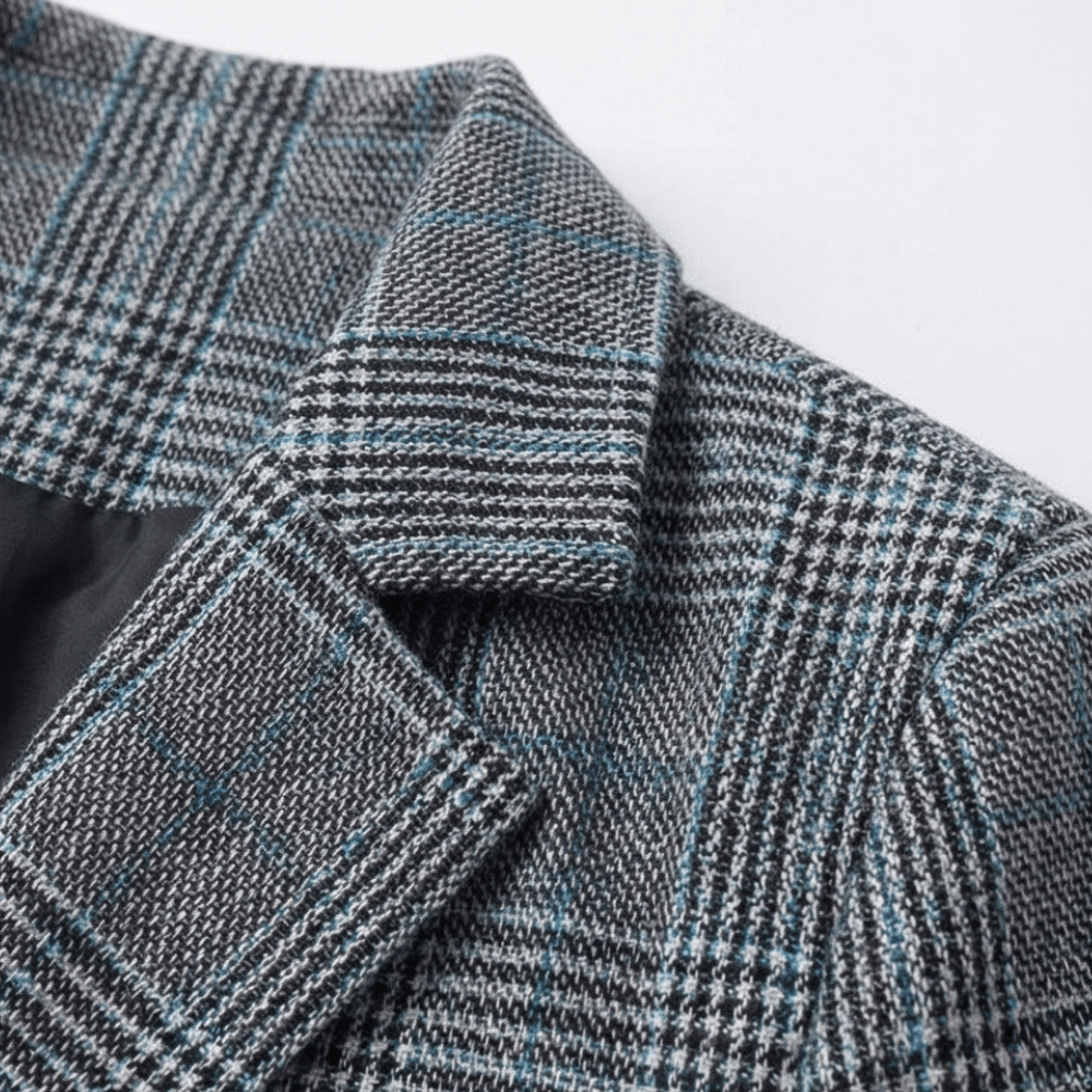 Hartlyn Glencheck-Karo Damenblazer im Boyfriend-Schnitt aus Polyester