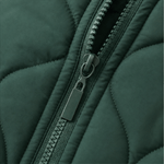 Kapuzen-Steppjacke mit Colorblock-Nähten und Wattierung für Damen