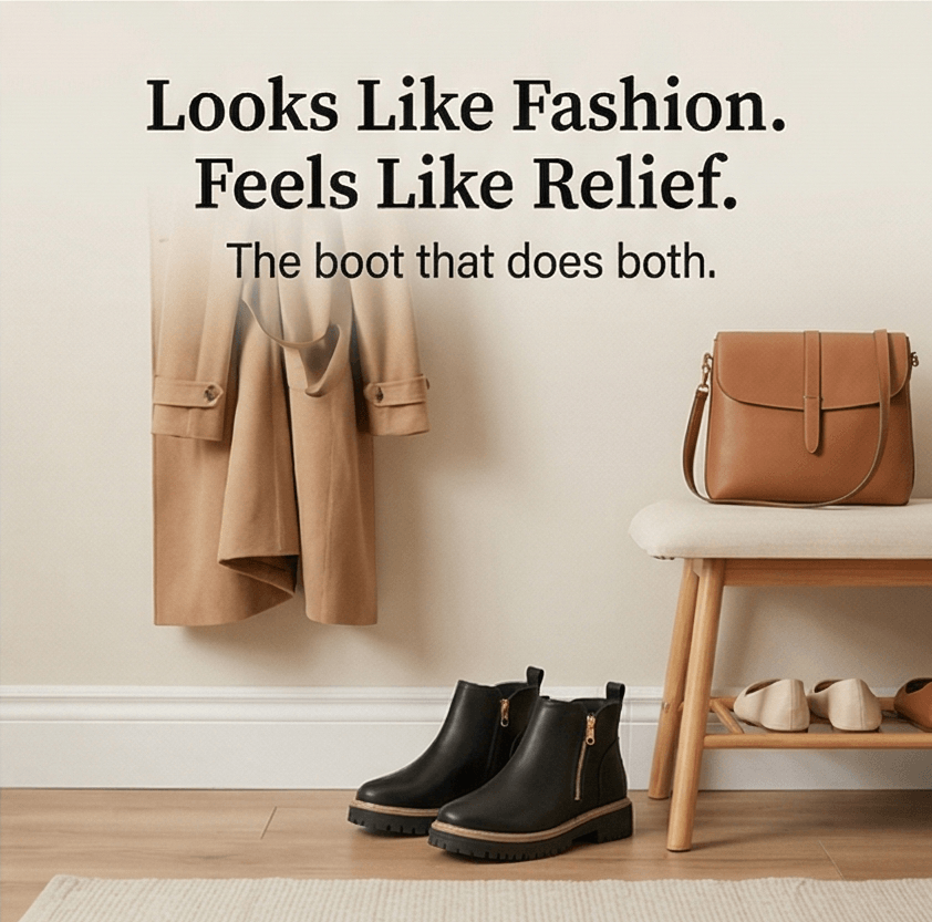 Damen Plateau-Stiefeletten mit Blockabsatz und Seitreissverschluss