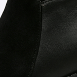 Fellbesetzte Kniehohe Stiefel für Damen mit Blockabsatz