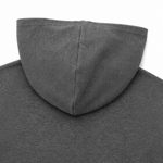 Oversize Waffelstrick Henley Hoodie mit Knopfleiste